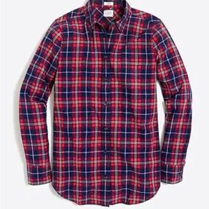 EUC J. Crew Factory Plaid Button Down Shirt in Boy Fit. Size Small.